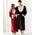 Warm Spa robes micro flannel unisex women and men  Bath Robe Winter nightwear